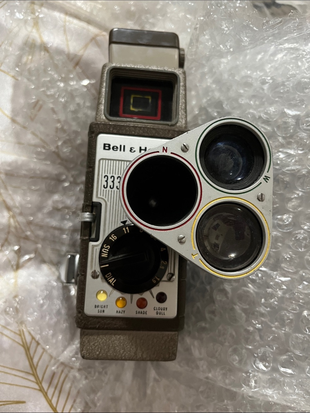 333 8mm Camera in Gray and Silver